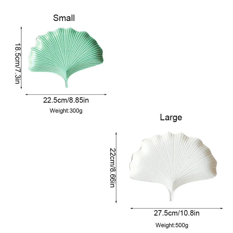ICESTCHEF гинкго лист керамическая тарелка для десерта неправильная фарфоровая