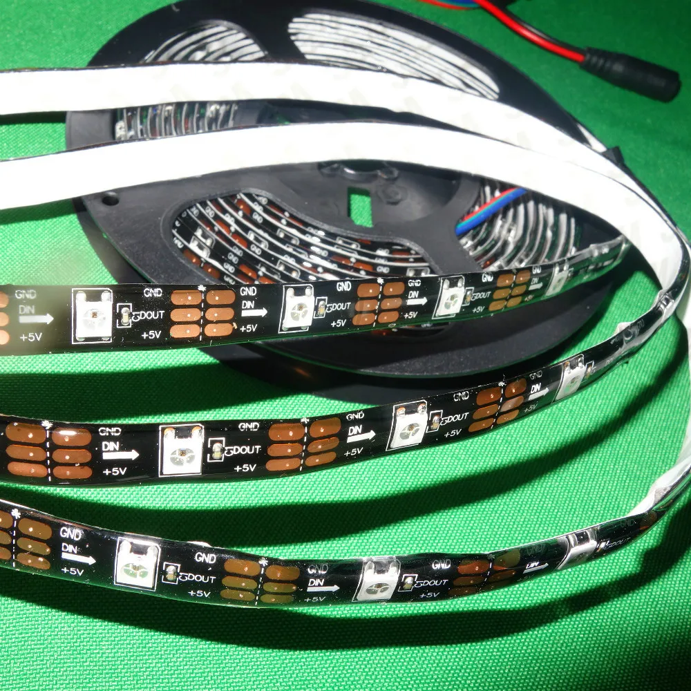 Пиксельная Светодиодная лента WS2812B 5 м 30 светодисветодиодный s/m DC5V
