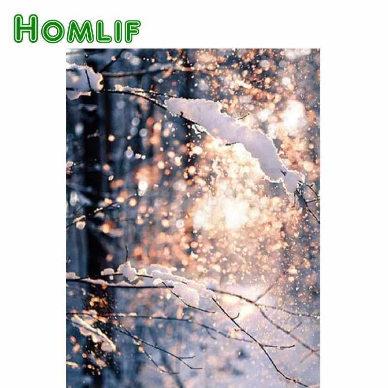 Homlif полный квадратный/круглый дрель 5D поделки алмазов картина вышивка крестиком