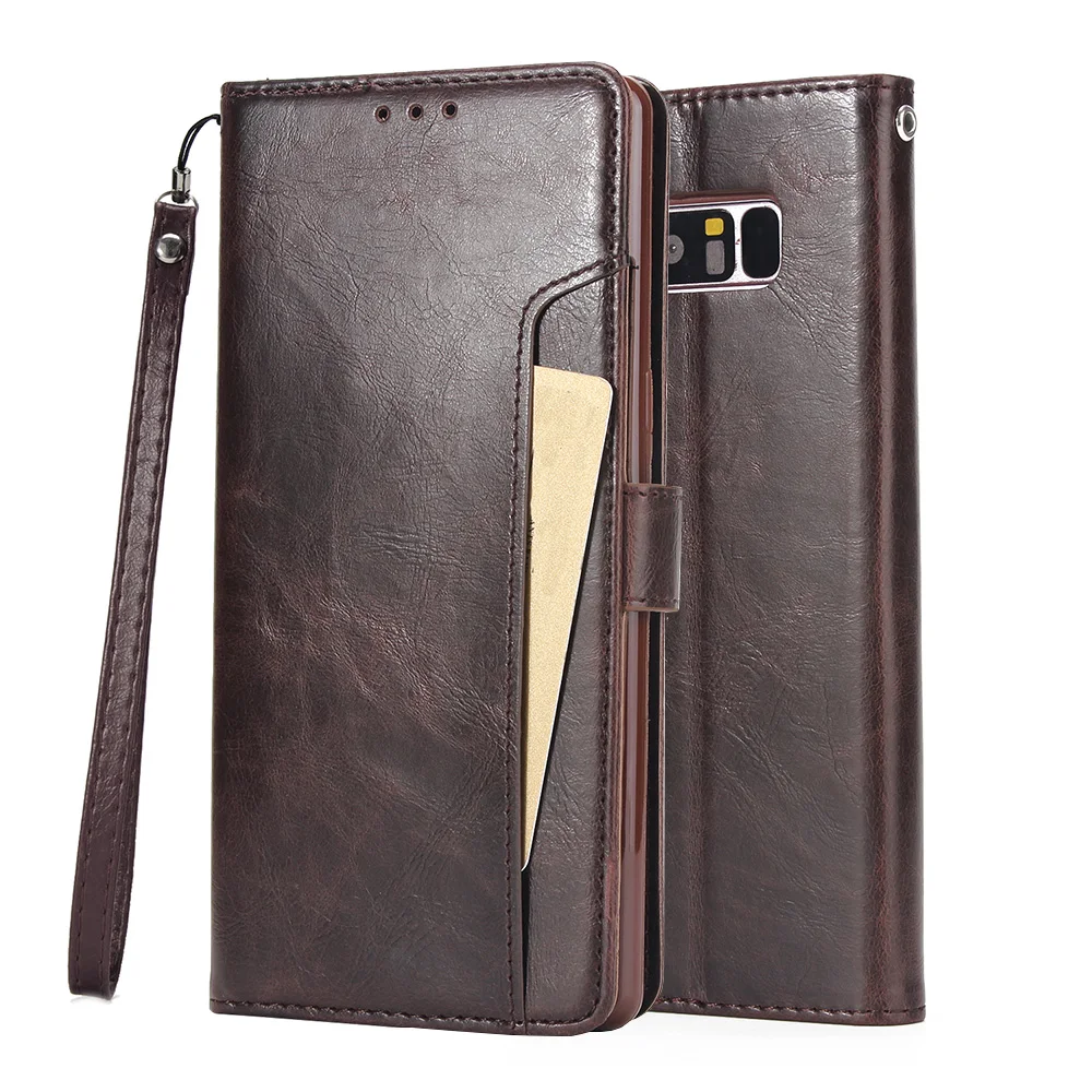Для samsung Galaxy Note 8 Case wefor искусственная кожа флип подставка бумажник чехол с карты