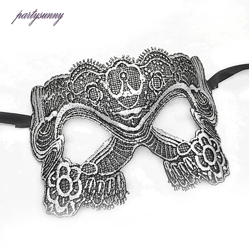 PF кружева маски сексуальная маска для глаз верхняя половина лица Бал Маска