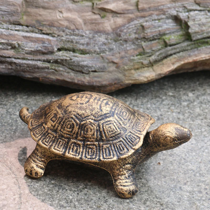 Fun retro turtle modeling pure iron ashtray Creative old home decor | Дом и сад