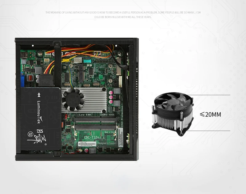 Тонкий itx мини Чехол HTPC домашний кинотеатр горизонтальный itx корпус SECC ПК для рабочего кабинета мини-atx игровой настольный корпус