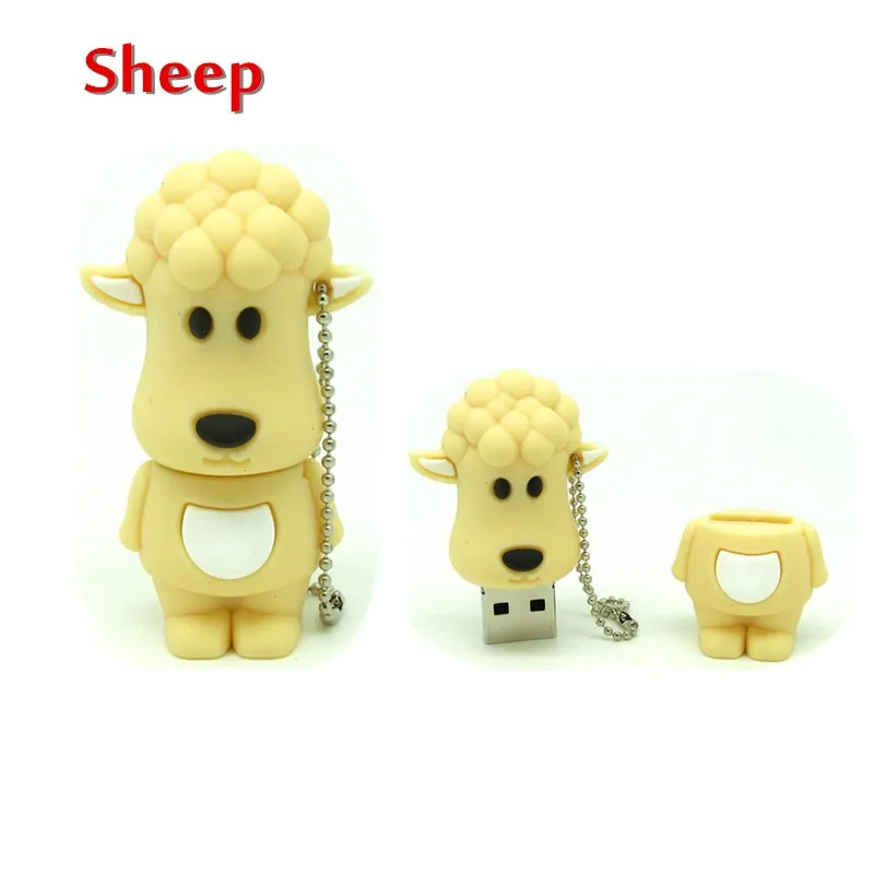 Китайский Зодиак флэш-накопитель usb животное зеленая змея/курица/кролик/лошадь/обезьяна карта памяти Флешка 8GB 16GB 32GB