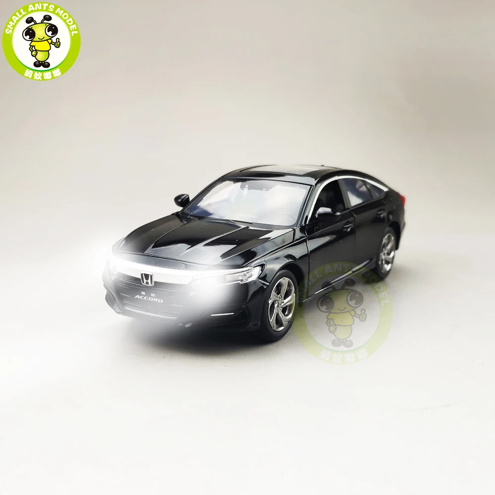 1/32 JACKIEKIM Accord 10th седан литая под давлением Модель автомобиля игрушки для детей Детское звуковое освещение Вытяните назад Подарки для мальчиков девочек