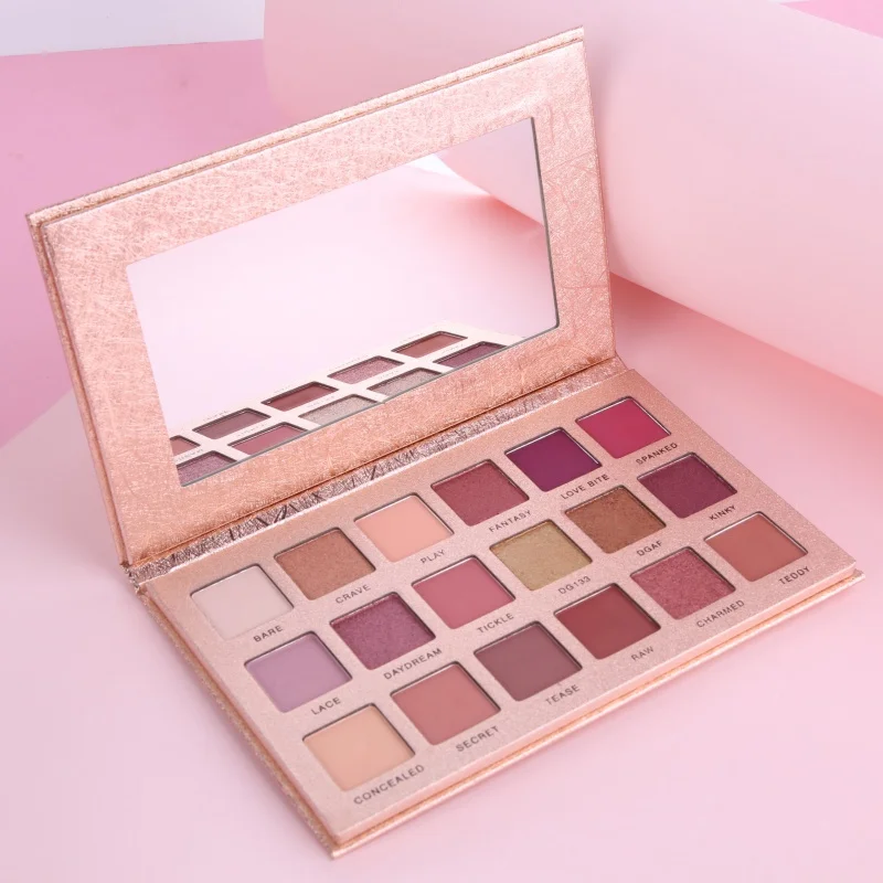 18 цветов блестящие тени для век палитра макияж блеск пигмент дымчатые