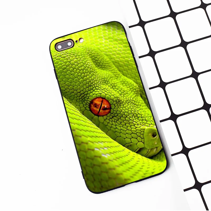 M168 красивый черный силиконовый чехол со змеей для Apple iPhone 11 Pro XR XS Max X 8 7 6 6S Plus 5 5S 5G SE