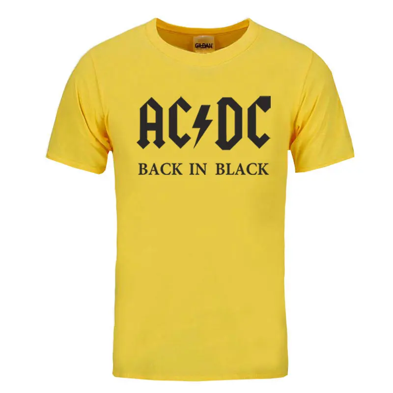 Новинка 2018 Camisetas AC/DC band rock футболка Мужская acdc графическая Повседневная с принтом