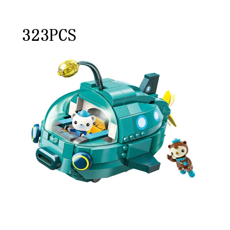 Горячей Британский мультфильм Octonaut building block ракушки Kwazii Даши профессор Inkling цифры окто-pod GUP подводной лодки Кирпичи Игрушки - Цвет: GUP-A