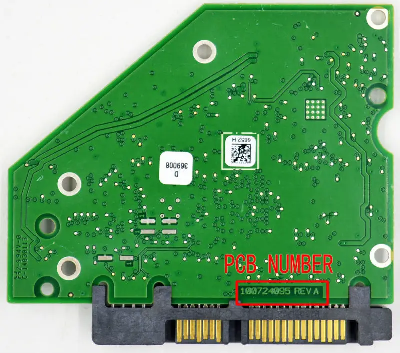 

HDD PCB Logic Printed Circuit Board 100724095 REV A for Seagate 3.5 SATA Hard Drive Repair Data Recovery ST4000DM000 ST4000VX000