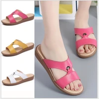 2022 summer new mother slippers fashion ladies slippers soft soles comfortable casual sandals woman flat slippers