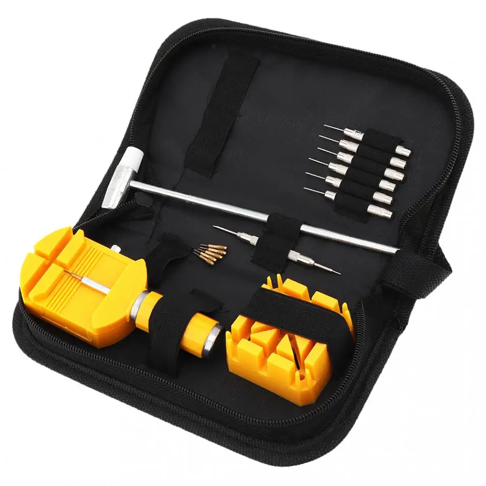 16pcs/set Multifunction Precision Combination Watch Opening Repair Tools Kit Band Remover Tool Set with Storage Canvas Bag | Инструменты