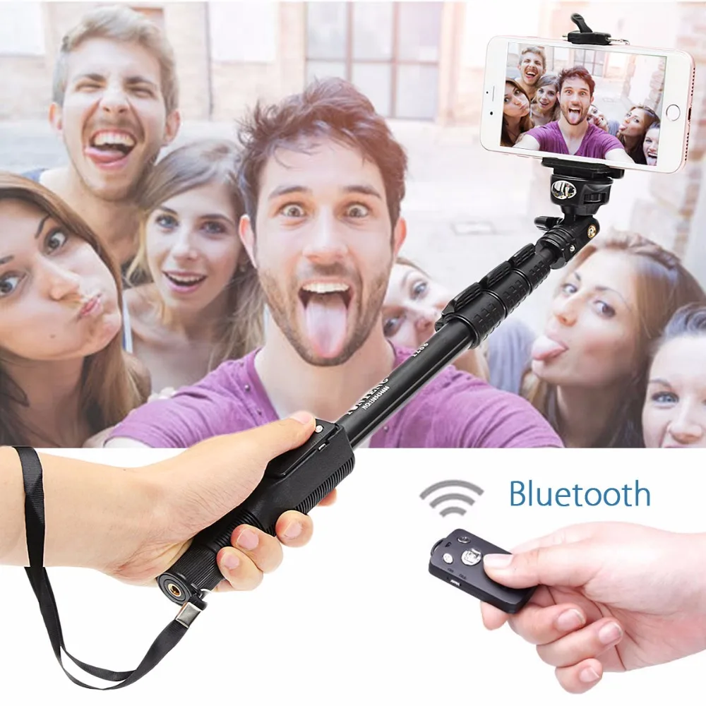 Bluetooth пульт дистанционного спуска затвора оригинальный YUNTENG Выдвижная Gopro селфи
