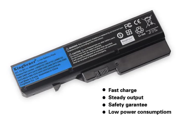 KingSener L09M6Y02 L09C6Y02 ноутбук Батарея для lenovo G465 G475 G565 G570 G575 G770 Z460 Z465 Z470 Z570 Z565 E47A K47A 4400 мА-ч