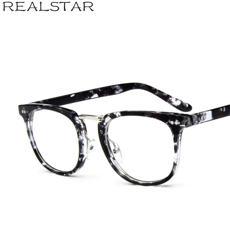 REALSTAR Anti Blue Ray Брендовые очки мужские оптические оправы очки от близорукости модные ретро очки в квадратной оправе женские Oculos S307