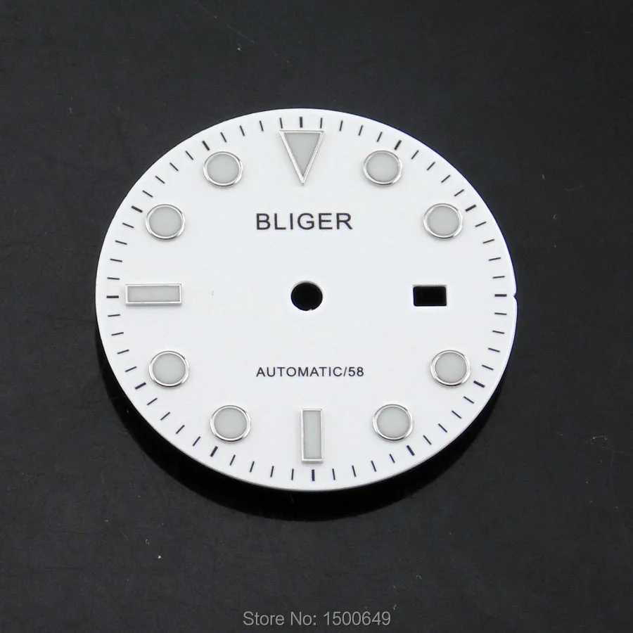 BLIGER 31 5 мм черный/зеленый/белый/синий циферблат для eta 2824 2836 Mingzhu DG 2813/3804 механизм |