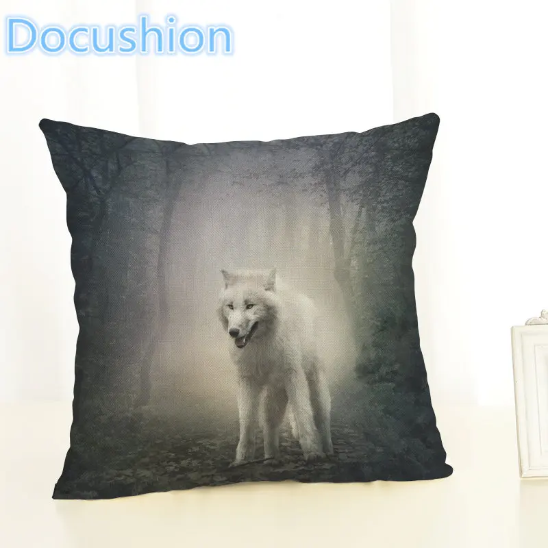 2017 новое поступление подушечка с волком декоративная диванная подушка для
