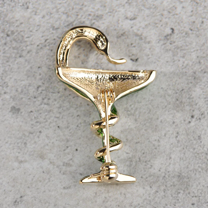 Оптовая продажа 6 шт./партия Модная змейковая брошь эмаль из сплава в виде