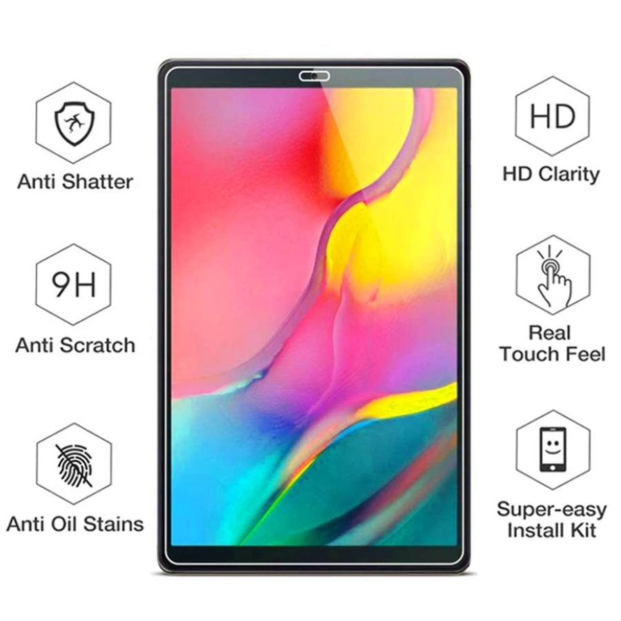 Защитное стекло для samsung Tab A 10,1() T510 закаленное стекло samsug tablet 8,0 P205 A2 T583 10,1 защитная пленка wifi версия