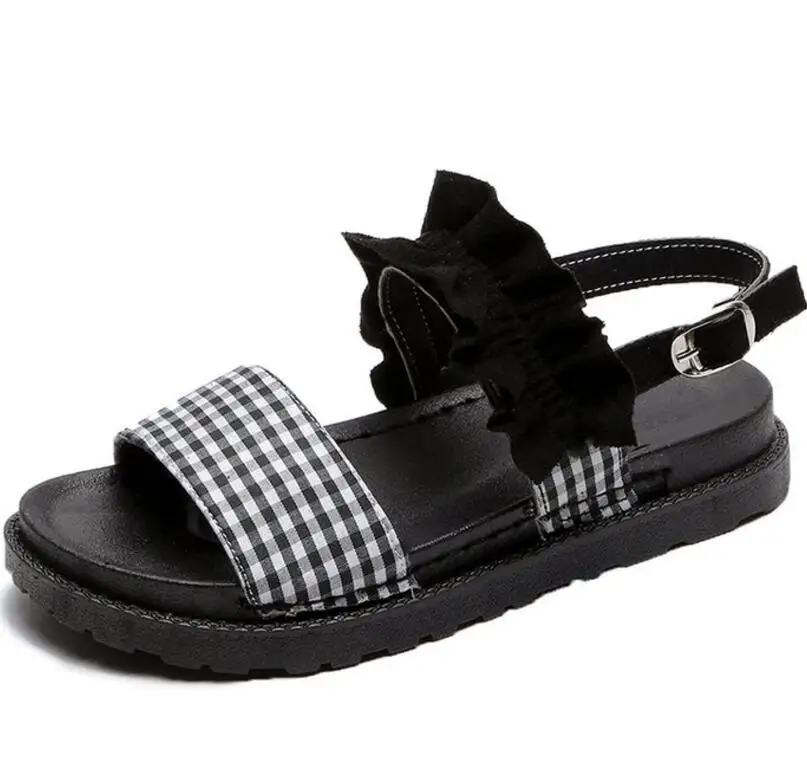 Sandalias mujer женские летние пляжные сандалии Красивая Тканевая обувь с открытым