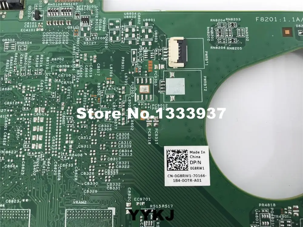 CN 0G8RW1 G8RW1 материнская плата для ноутбука Dell N5110 V3550 Материнская 554IE0111 SLJ4N