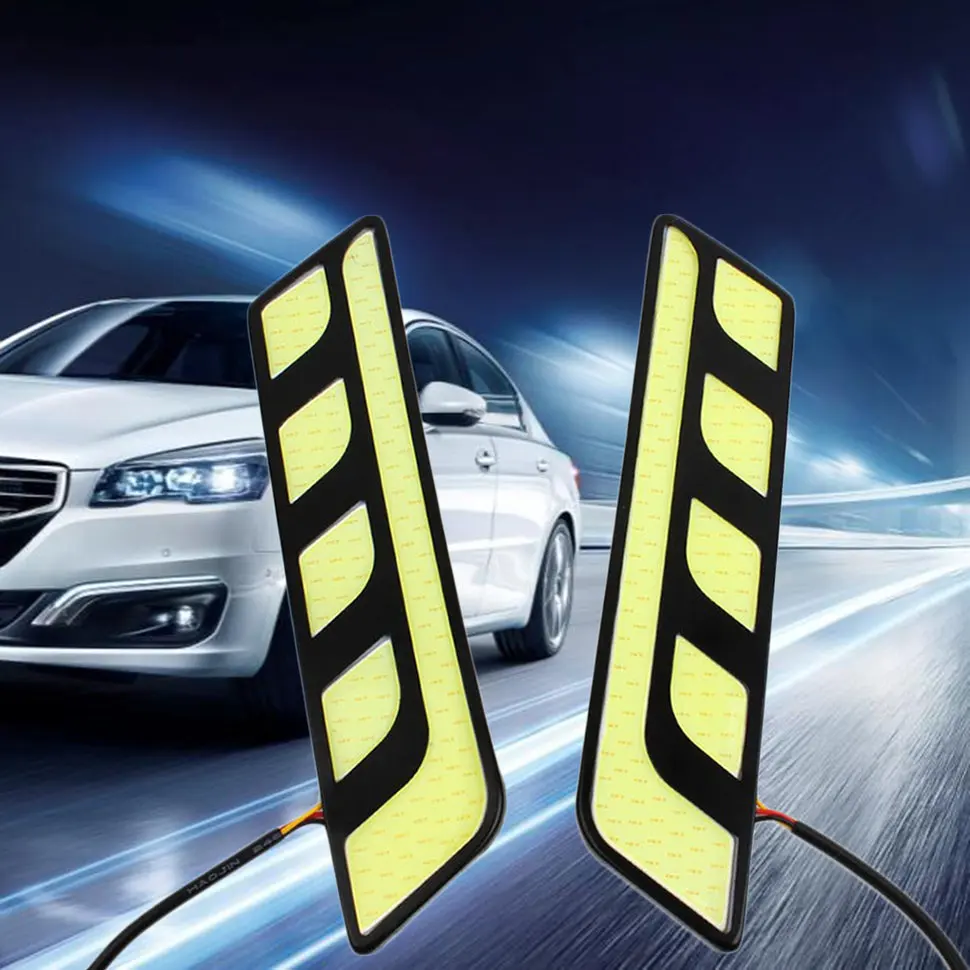 5PCS 16CM Car Auto DRL Daytime Runing Lamp Fog COB LED Waterproof Driving Light | Автомобили и мотоциклы