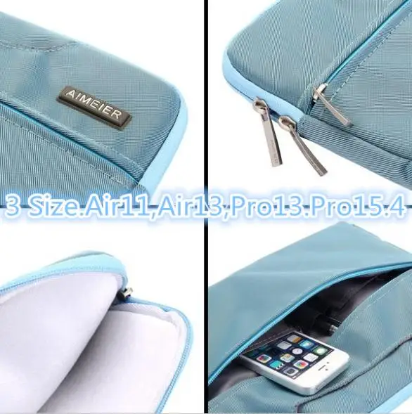 Мягкий темно фиолетовый чехол на молнии для Apple Mac Book Pro Retina 11 6 дюйма 13 3 15 4 дюйма|11