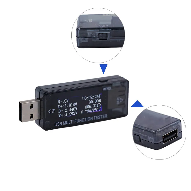 USB 4 в 30 QC 2 0 3 ЖК тестер емкости зарядное устройство Doctor измеритель мощности