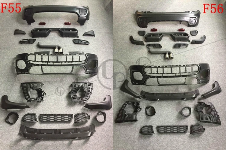 PP mini cooper F55 F56 тела комплект для модернизации JCW дизайн обвес 09-12y