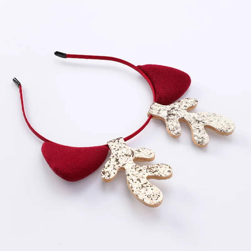 10 шт./компл. Милые Рождество повязки в виде оленей кошачьи уши Hairbands для женщин обувь для девочек Anlters обруч волос вечерние фестиваль партия головной убор