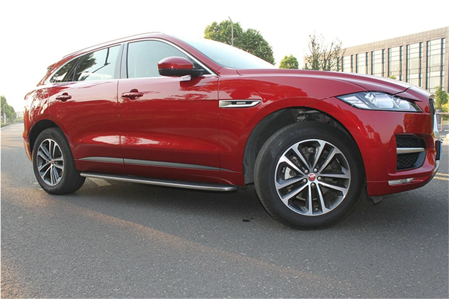 Для Jaguar F PACE 2016 2017 автомобильные подножки боковые ступенчатые педали высокое