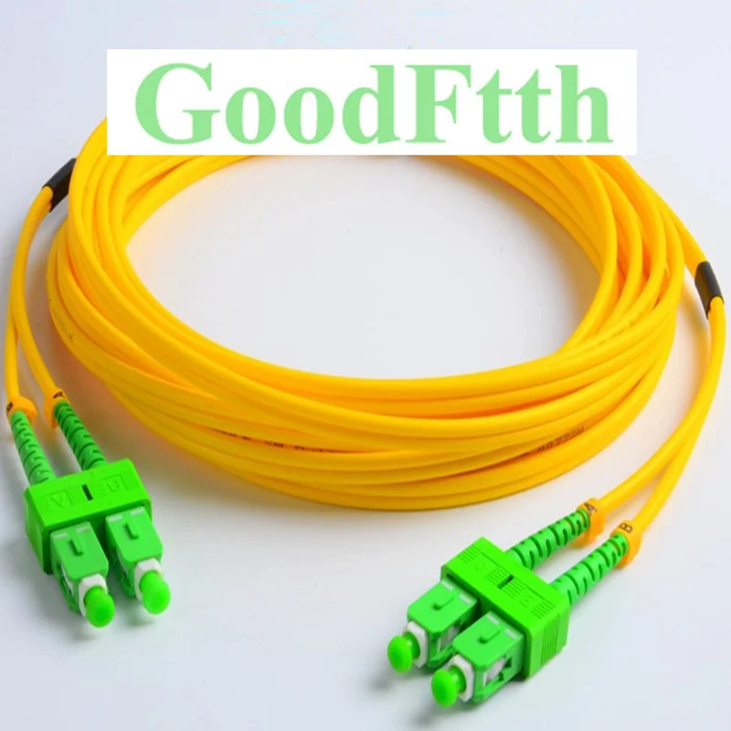 Оптоволоконный соединительный кабель SC APC SC/APC SM Duplex GoodFtth 20 50m|Оптоволоконное