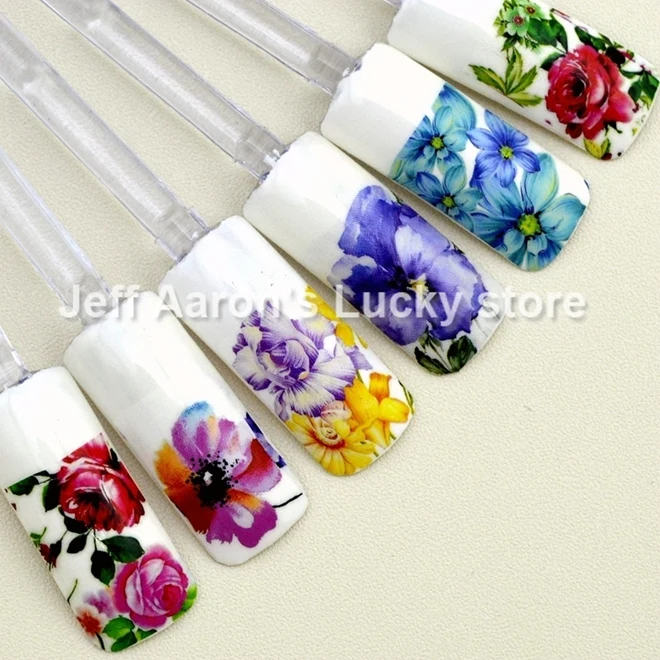 20 листов переводные наклейки для ногтей дизайна украшения инструменты укладки