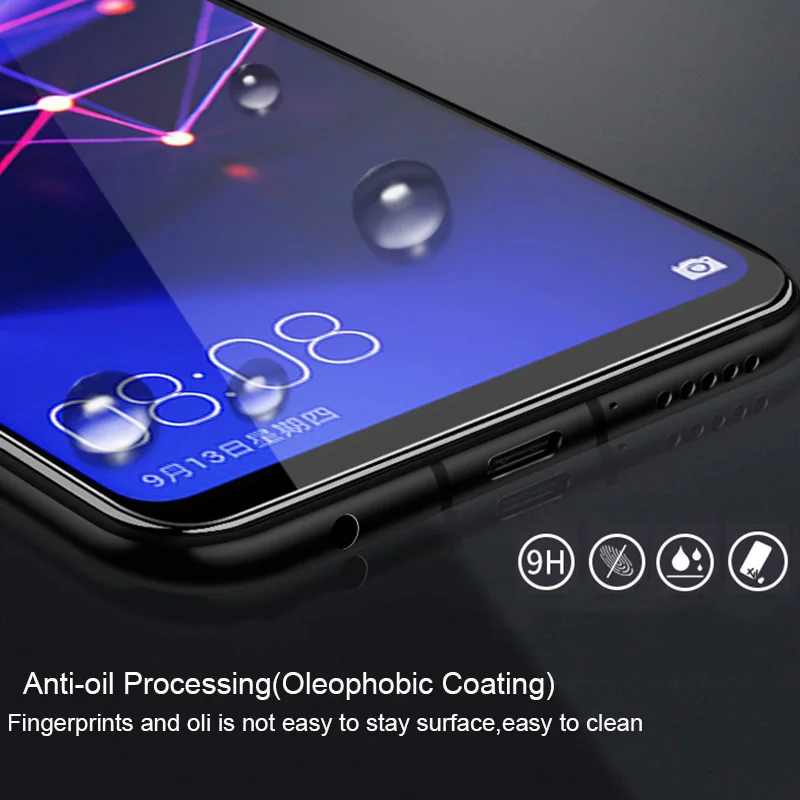 Шт. 2 шт. Защитное стекло для huawei mate 20 lite Pro X защита экрана закаленное 2.5D 9h |