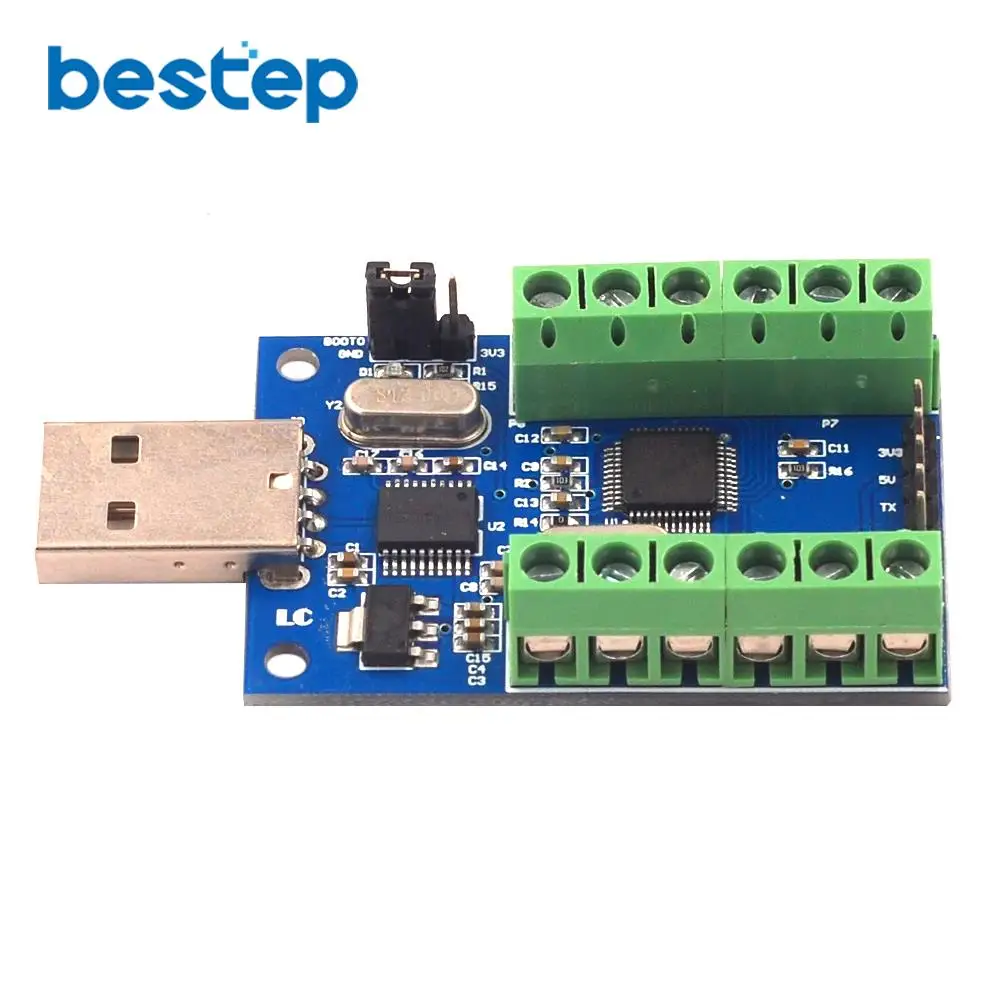 STM32F103C8T6 USB интерфейс 10 каналов 12Bit AD Дискретность сбора данных STM32