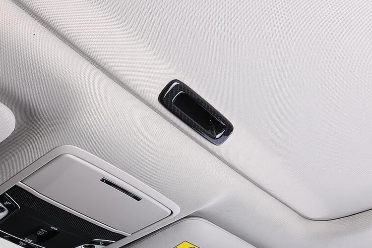 Стайлинг автомобиля ABS углеродное волокно внутренняя крыша люка ручка