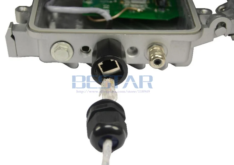 CAT5E RJ45 водонепроницаемый сальник разъем Ethernet LAN черный IP68 Защита M20 CAT 5E RJ 45 мужчин и женщин AP открытый кабель