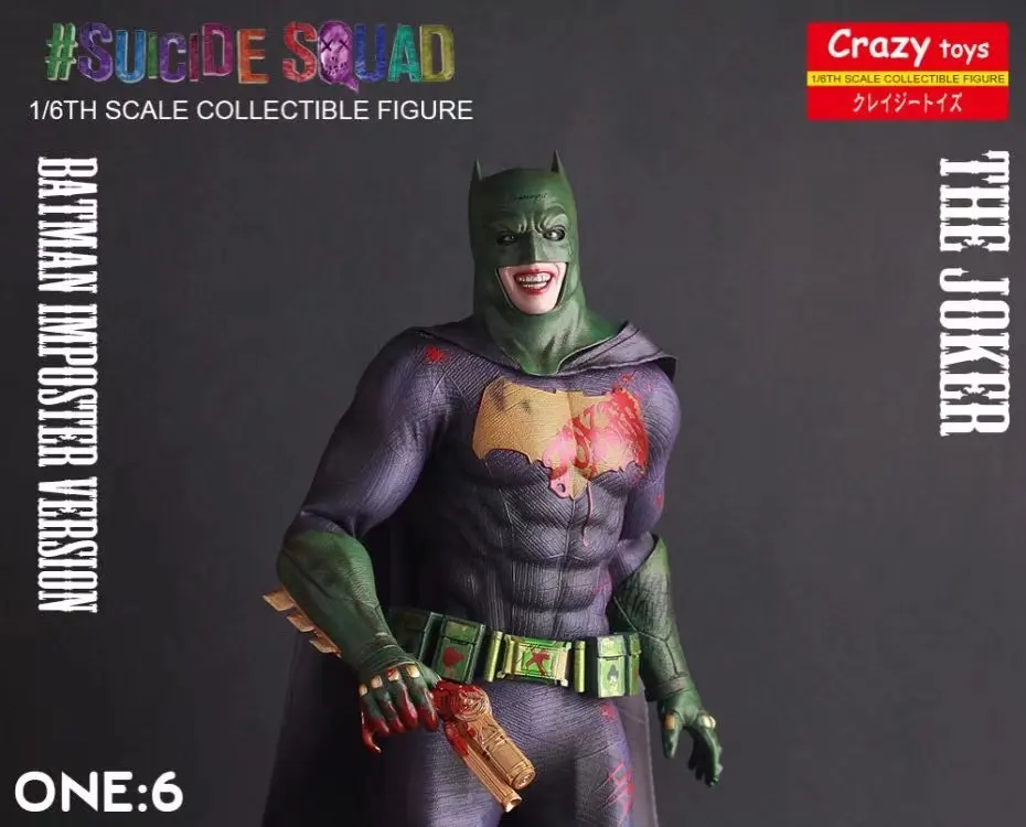 Сумасшедшие игрушки в масштабе 1:6 Бэтмен накладчик Ver. Экшн-фигурка Джокера из ПВХ