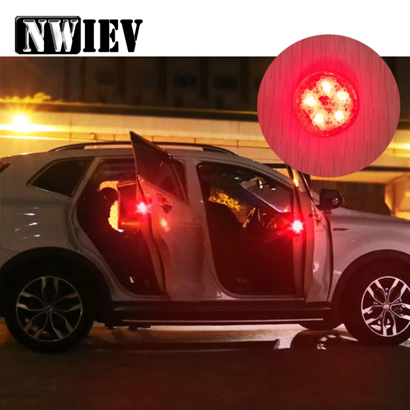NWIEV 2X стробоскопические Сигнальные огни для автомобильной двери светодиодный