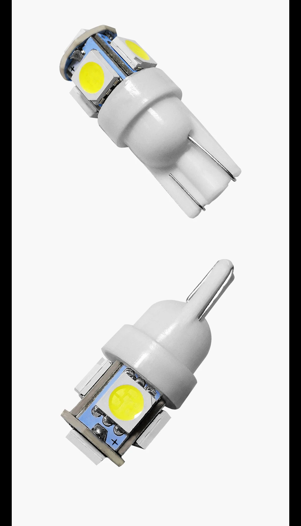 Roadsun 10 шт. T10 Led W5W 194 SMD5 5050 двери автомобиля сигнальная Лампа Купол Чтение номерного знака светильник парковочная лампа авто Клин просвет
