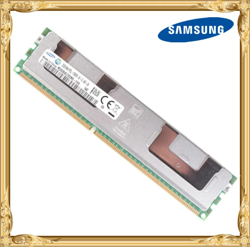 Серверная память Samsung DDR3 32 Гб 1333 МГц регистр ECC REG RDIMM PC3L 10600R RAM 240pin 10600 32G|Оперативная