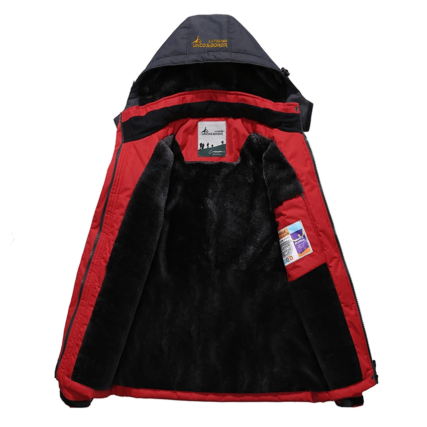 WindTaste Мужская зимняя внутренняя флисовая водонепроницаемая куртка уличные