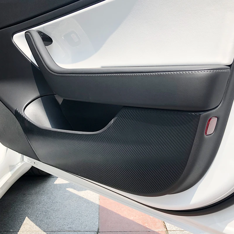 SRXTZM для Tesla Model 3 S X 4 шт. стикер автомобильной двери защита от грязи коврик подушка