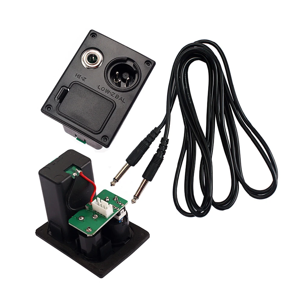 4-полосный эквалайзер акустическая гитара предусилитель пьезоприемник ЖК-тюнер