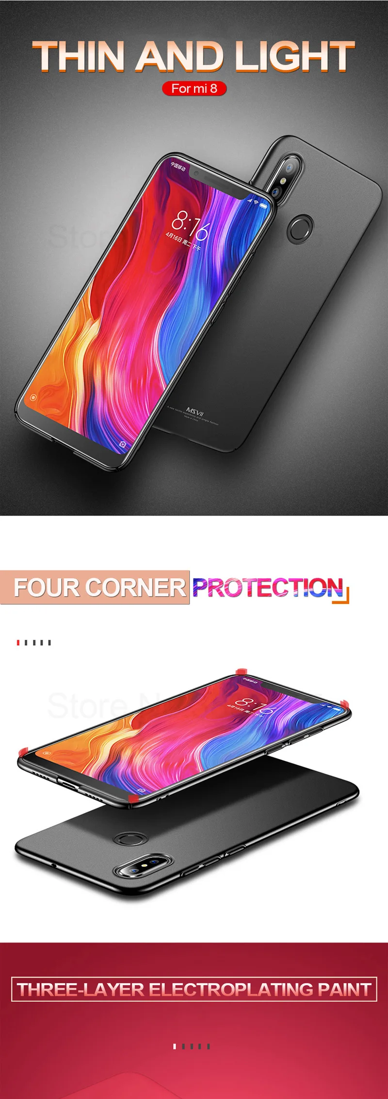 Ультратонкий Жесткий чехол из поликарбоната для Xiaomi Mi 9 8 SE Lite Pocophone F1 матовый защитный чехол для Redmi 5 Plus Note 7 5 6 Pro 6A