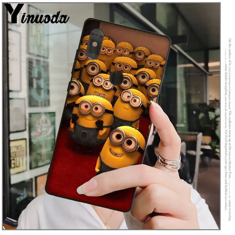 Yinuoda желтый Миньоны Мягкий Силиконовый ТПУ чехол для телефона Redmi 5 plus Note 4 4X Xuiao Mi 3 8