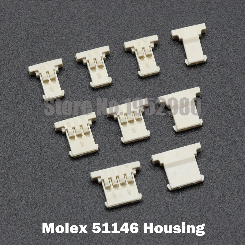 Корпус Molex 51146 коннектор 2/3/4/5/6/7/8/9/10/11/12P 100 шт. 1 25 мм|Соединители| |