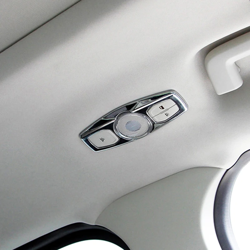 Для FORD ESCAPE KUGA 2013 хромированный светильник для чтения с картой, переключатель лампы на крыше, накладка, панель, рамка, рамка