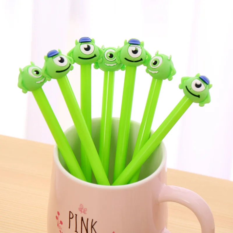 1 шт. 0 38 мм забавная гелевая ручка Monsters University черная карамельных цветов