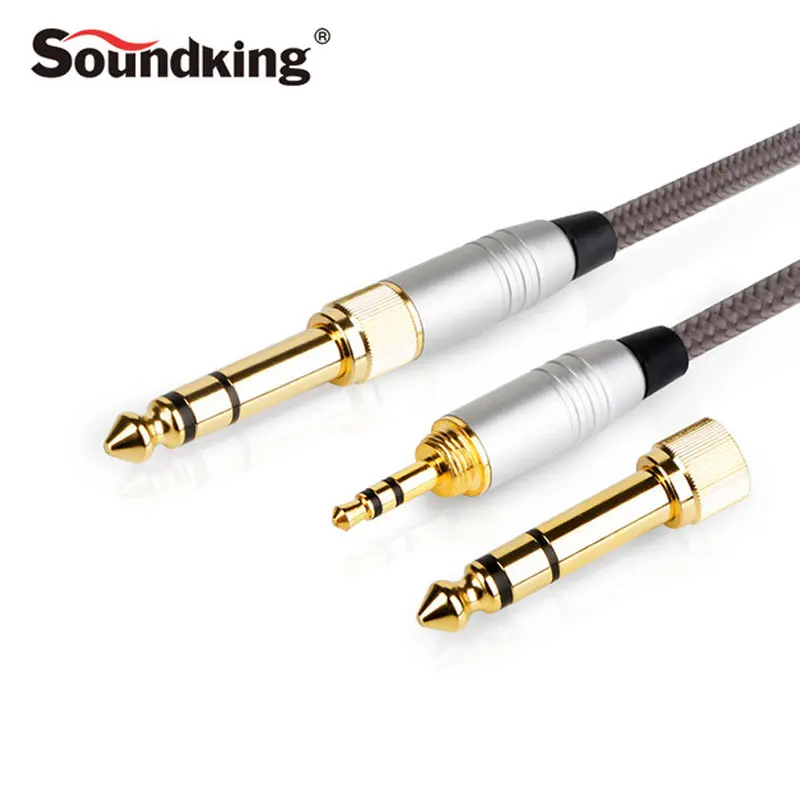 Аудиокабель Soundking 6 5/6 35 (1/4 &quot) папа и AUX кабель 3 5 мм (1/8&quot) одна линия в двух